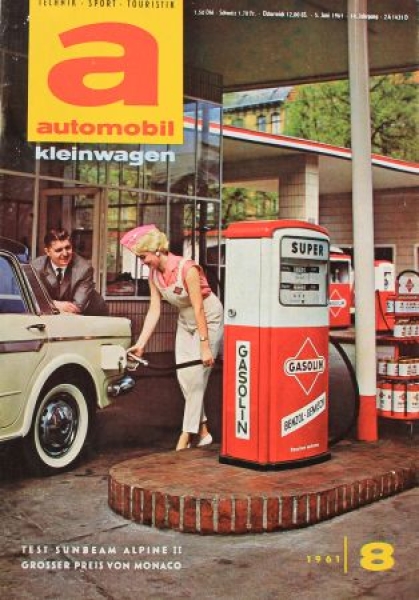 "A Automobil Kleinwagen" Gasolin-Edition Magazine 1961 (8030)